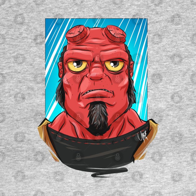 Pop Culture Caricature #10 - Hellboy by yazgar